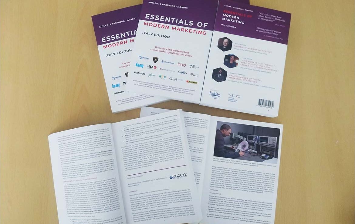 Ugolini Electronic Engineering fra i protagonisti del libro “Essentials of Modern Marketing” di Philip Kotler